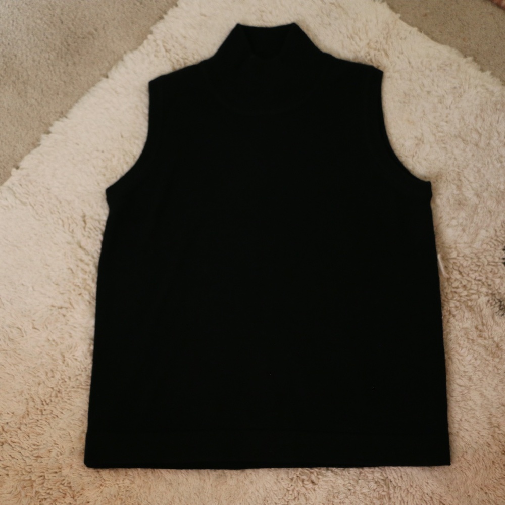 Black Jones New York Turtle Neck Tank Top